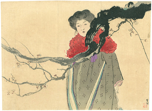 梶田半古「木版口絵」