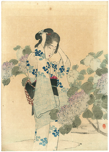 筒井年峰「木版口絵」