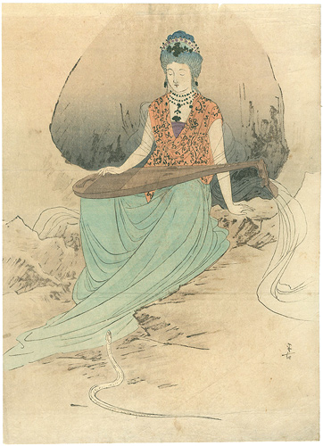 梶田半古「木版口絵」