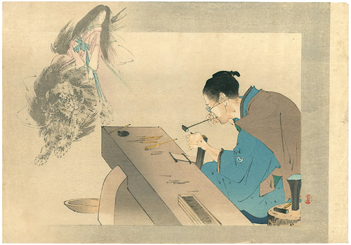渡辺省亭「木版口絵」