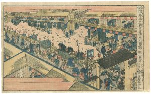 国丸「新版浮絵江戸新吉原仲ノ町之図」