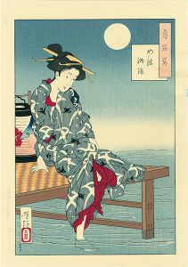 芳年「月百姿　四條納涼【復刻版】」