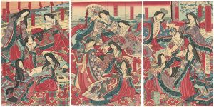 周延「雲上美観」