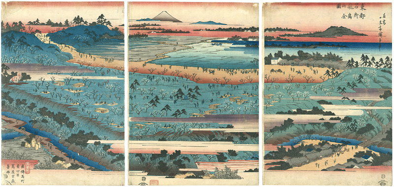 広重初代「東都名所飛鳥山全図」