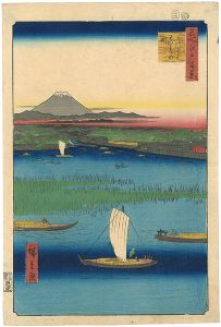 Hiroshige I / 100 Famous Views of Edo / [名所江戸百景　三つまたわかれの渕]