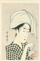 Young Woman Holding a Bowl wit......