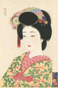 鴨下晁湖「舞妓」