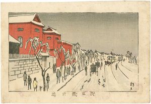 安治（探景）「東京真画名所図解　浅草蔵前通」
