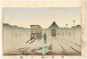 安治（探景）「東京真画名所図解　浅草広小路」