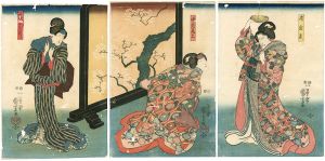 国芳「新清水花御所染 」