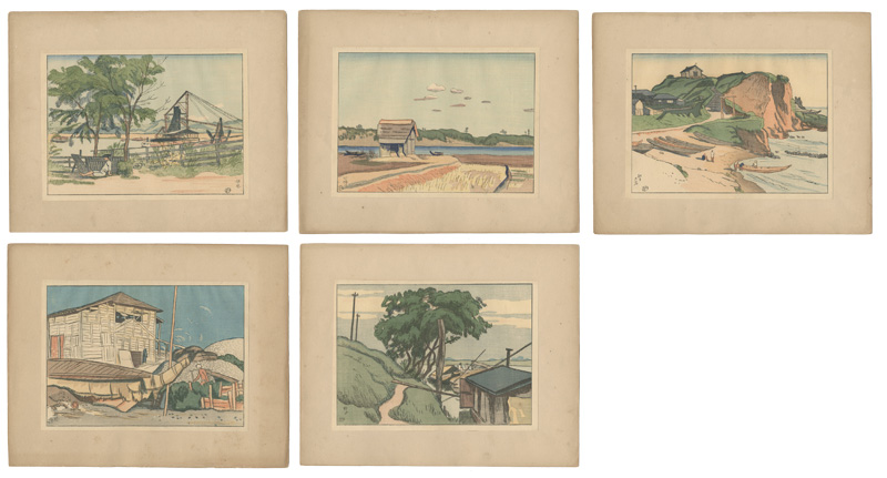 石井柏亭「日本風景版画 第四集 下総之部」