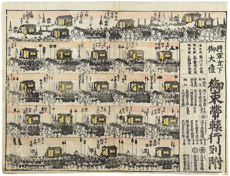 作者不詳「将軍宣下御大禮御束帯轅行列附」
