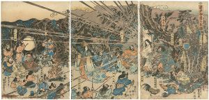 豊国二代「岩戸神楽乃起顕」