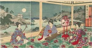 周延「月秋の三曲」