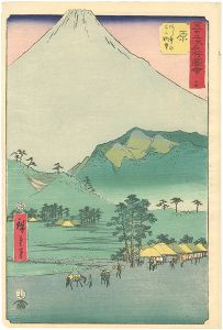 Hiroshige I / The Illustrations of 53 Famous Places / No.14, Hara [五十三次名所図会　十四　原]