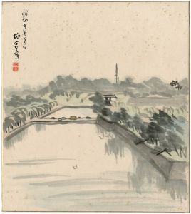 Ishii Hakutei	 / 自筆画色紙  