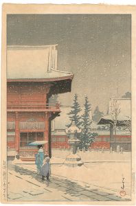 根津権現の雪
