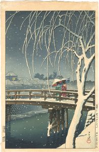 暮るゝ雪（江戸川）