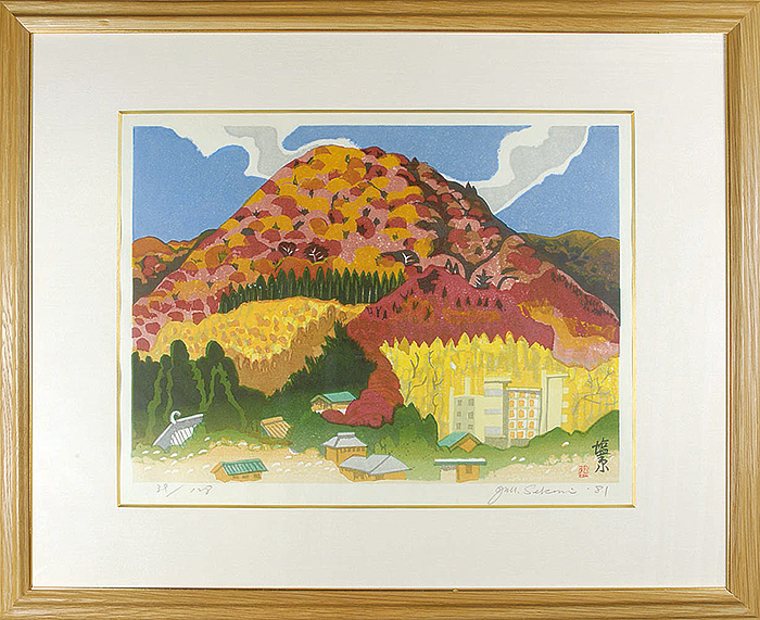 Sekino Junichiro “The narrow road to the deep north №14 Shiobara（Autumn leaves）”