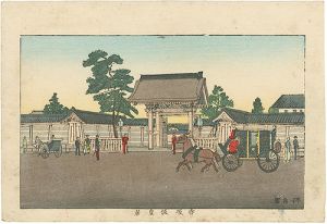 安治（探景）「東京真画名所図解　赤坂仮皇居」
