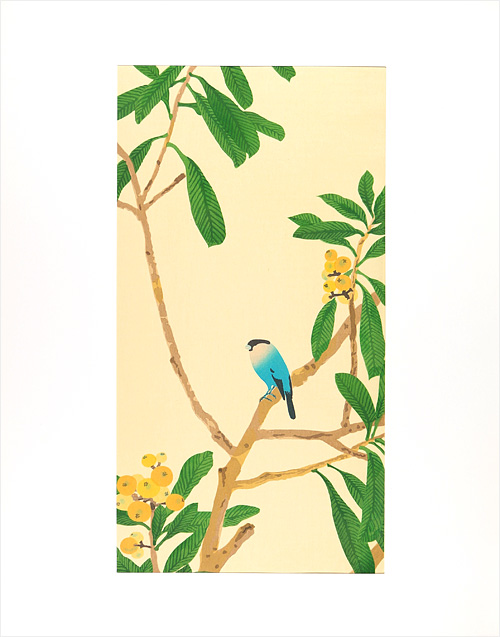Imamura Shiko “Loquat and java sparrow”