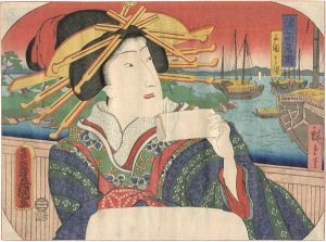 Toyokuni III, Hiroshige I / 諸国名所　三国ノ湊 [諸国名所　三国ノ湊]
