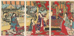 周延「倭錦春乃寿 」