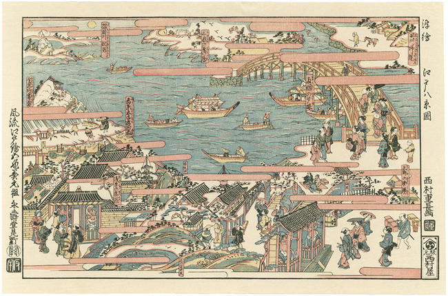 重長「浮絵　江戸八景【復刻版】」