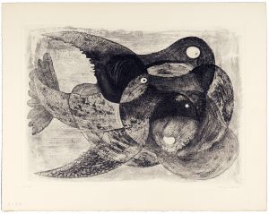 駒井哲郎「鳥と果実」