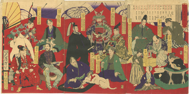 芳年「徳川累代像顕」