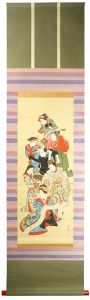 Mihata Joryu / Kabuki Dance in which the dancer quickly changes his clothes seven times (Shichihenge) [七変化所作事]