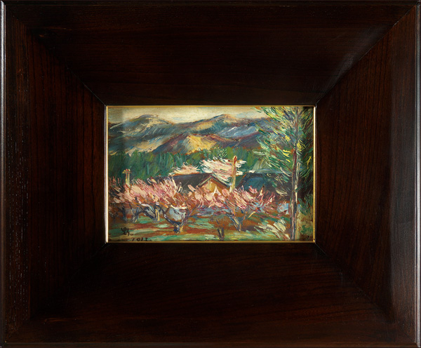山本鼎「自筆画 風景」