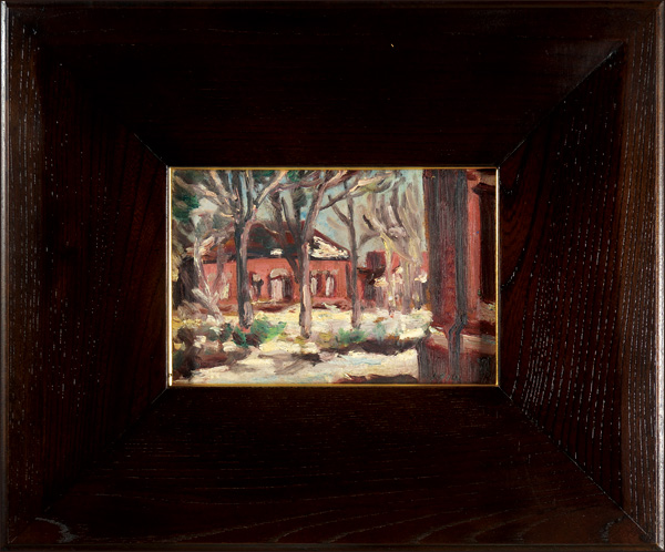 山本鼎「自筆画 風景」