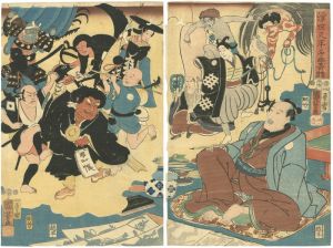 Kuniyoshi / Miracle of Masterpieces by Floating-world Matabei [浮世又平名画奇特]