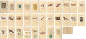 玩具絵草紙其之壹「雉子馬集」 自筆色紙3種