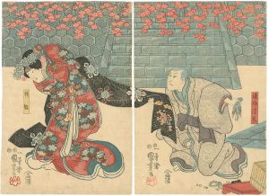 国芳「鎌倉山桜御所染」