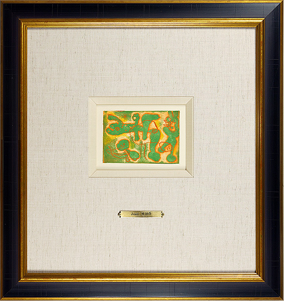Joan Miro “The illustrated books "LA LUMIERE DE LA LAME" #1”