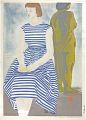 Girl in Striped Dress