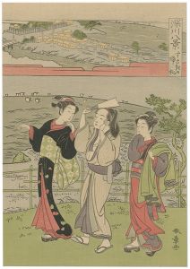 春章「深川八景　洲崎の帰帆【復刻版】」