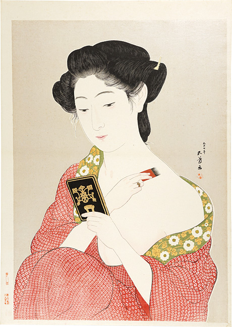 Hashiguchi Goyo “Woman Applying Make-up”