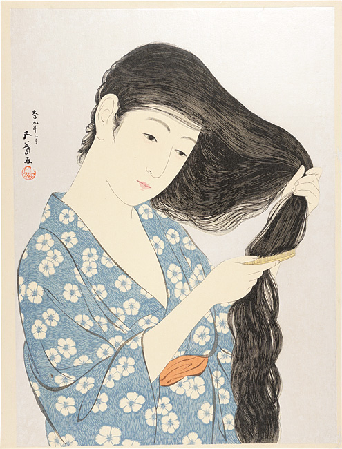 Hashiguchi Goyo “Combing the Hair”