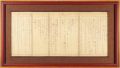 Autograph manuscript 