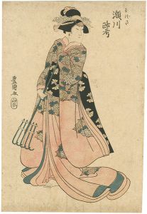Toyokuni I / Kabuki prints / Segawa Rokou as Tamazusa [役者絵　玉ずさ 瀬川路考]