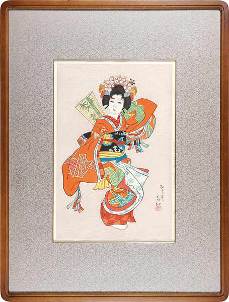 Natori Shunsen “Nakamura Tomijyuro IV Hago no kamuro”