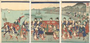 国貞初代「姫君様行列之図」
