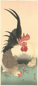 Ohara Koson(Shoson) / Rooster and Hen