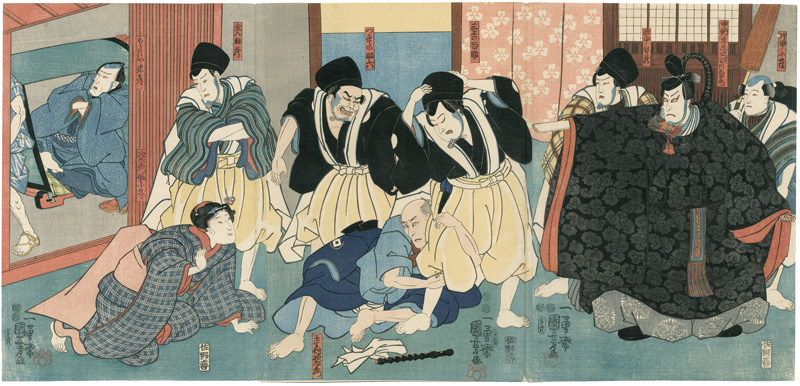 国芳「木下曽我恵砂路」