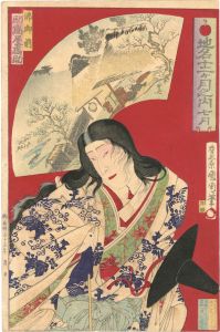 地名十二ヶ月之内　七月　助高屋高助　仏御前