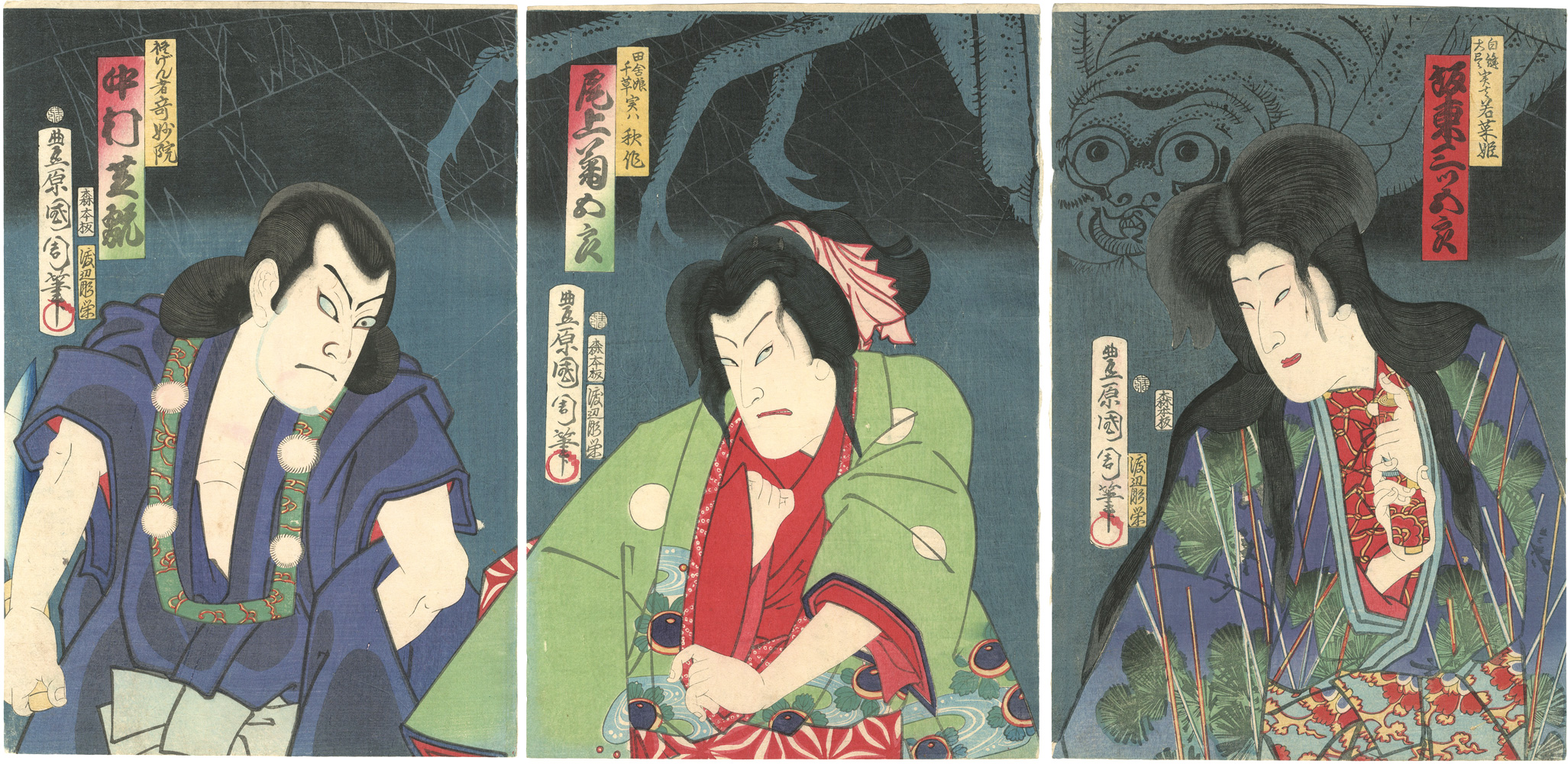 Kunichika “Kabuki Play: Yayoizakura Shiranui Monogatari”