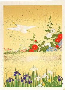 酒井抱一「四季花鳥図屏風」